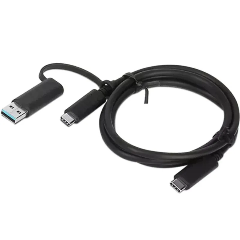 Cavo USB Lenovo 4X90U90618 1 m USB-A a USB-C USB 3.2 Gen 1 Nero - immagine 1