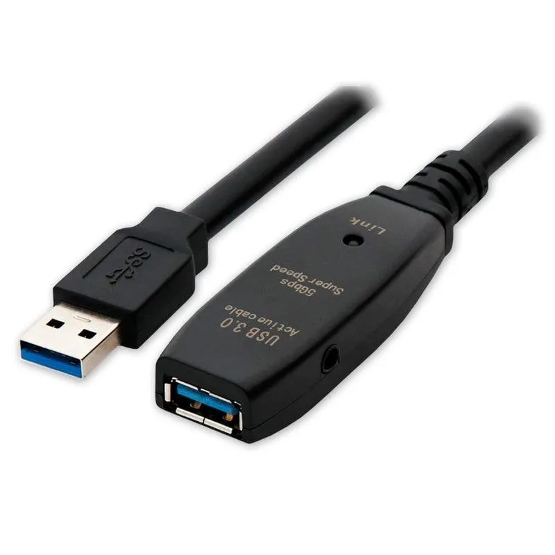 Cavo USB 3.0 MCL 10 m Nero Estensione Attiva 2,5 Gbit/s - immagine 1