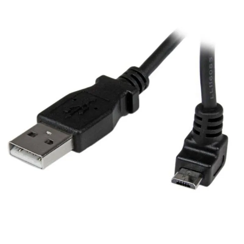 Cavo USB a Micro USB 1 m StarTech.com Angolato Alto Nero - immagine 1