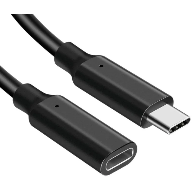 Cavo di estensione USB-C a USB-C DLH DY-TU5257B 2 m USB 3.2 Gen 2x2 20 Gbit/s Nero - immagine 1