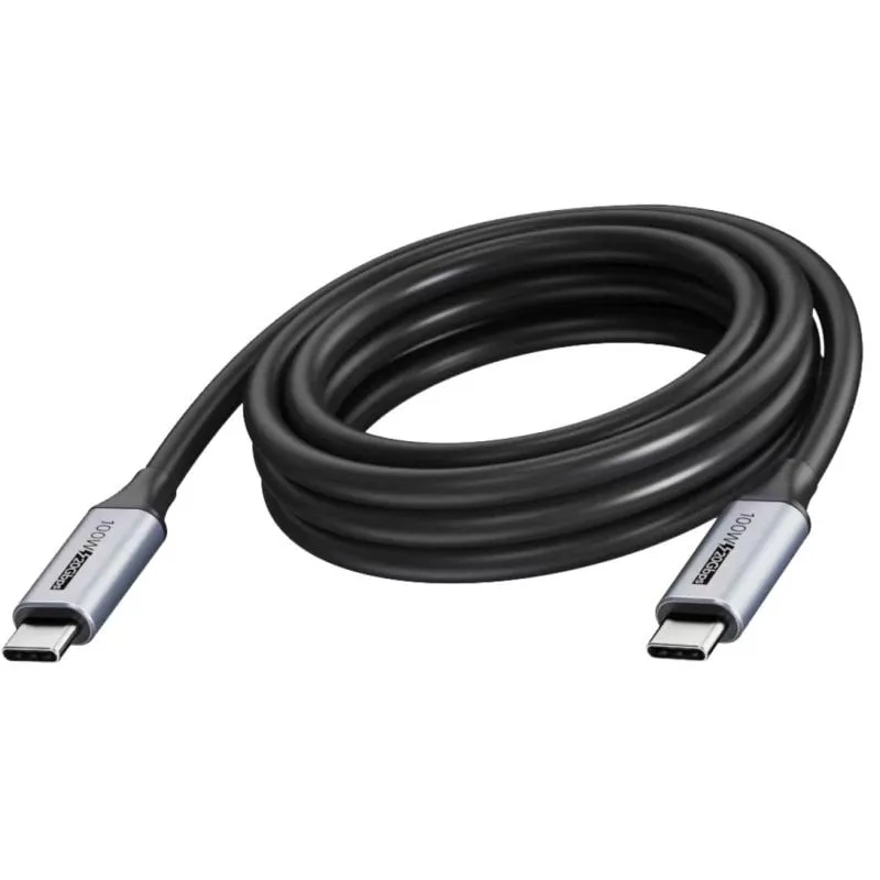 Cavo USB Vision TC 5MUSBC/BL 5 m USB-C a USB-C 3.2 Gen 2 20 Gbit/s Nero/Grigio - immagine 1