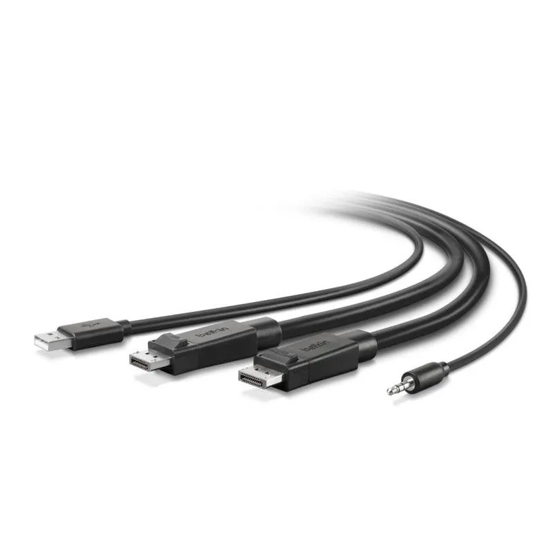 Cavo KVM Belkin F1D9020B06T 1,8 m DisplayPort USB Maschio - immagine 1
