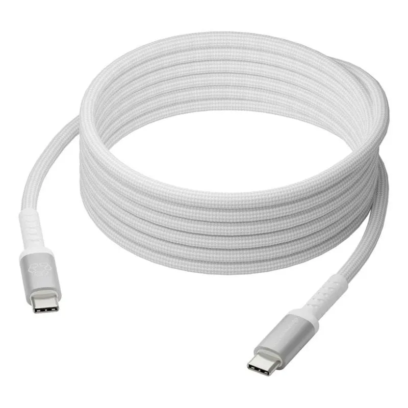 Cavo USB-C a USB-C DBRAMANTE1928 3 m Bianco Carica Rapida - immagine 1