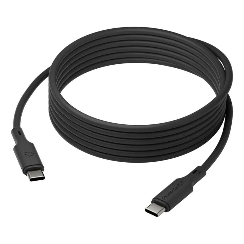 Cavo USB-C a USB-C DBRAMANTE1928 3 m Nero Carica Rapida - immagine 1
