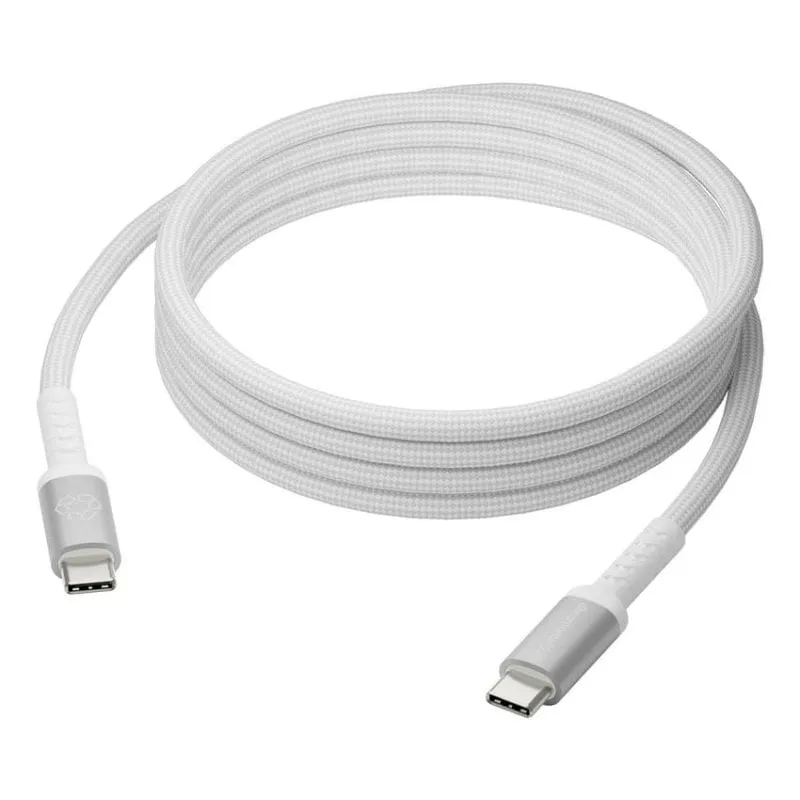 Cavo USB-C a USB-C DBRAMANTE1928 2 m Bianco Carica Rapida - immagine 1