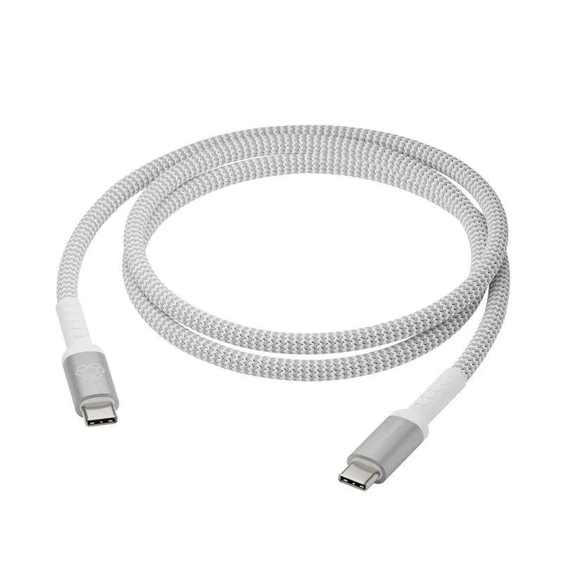 Cavo USB-C a USB-C Bianco 1,2 m USB 2.0 DBRAMANTE1928 Plug & Play - immagine 1