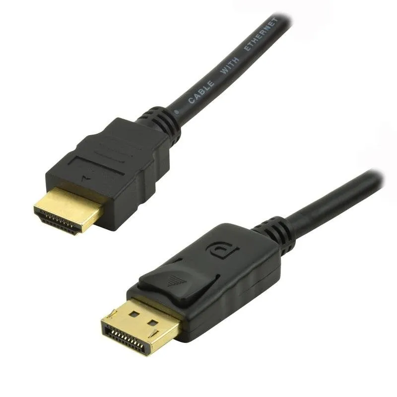 Cavo Adattatore DisplayPort a HDMI MCL 2 m Nero - immagine 1