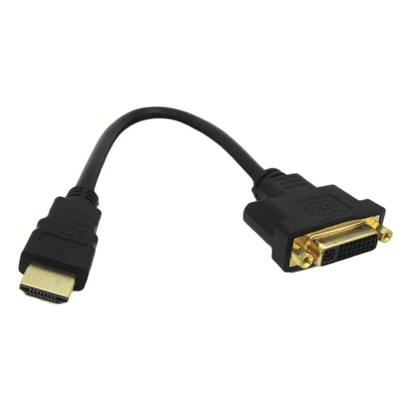 Adattatore HDMI Maschio a DVI Femmina 0,2 m Nero DLH DY-TU5036 - immagine 1