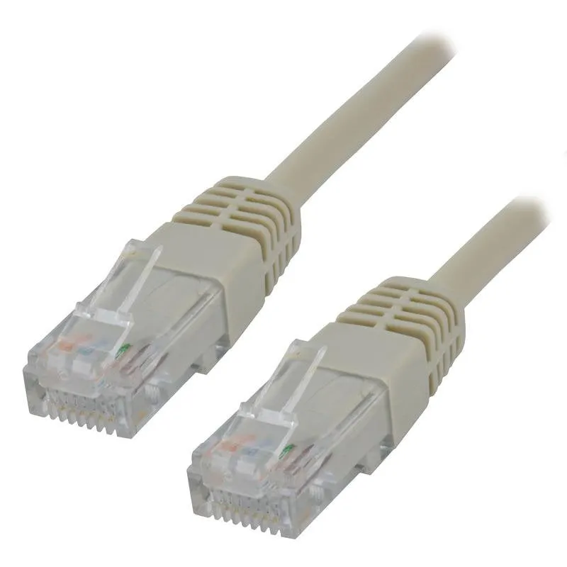 Cavo di rete MCL Cat5e U/UTP 1 m grigio RJ-45 a RJ-45 - immagine 1