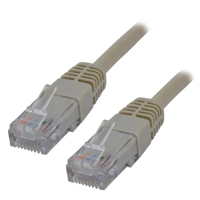 Cavo di rete MCL RJ45 Cat5E 3 m Grigio U/UTP - immagine 1