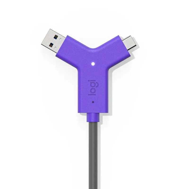 Cavo dati Logitech Swytch 1,5 m USB Nero e Viola - immagine 1