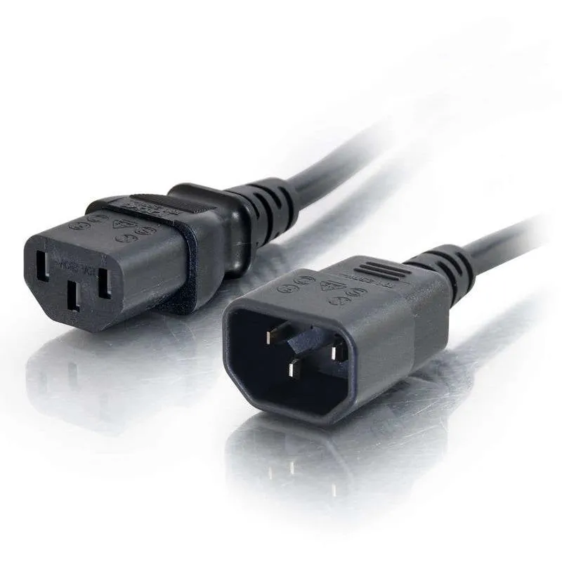 Cavo di alimentazione C2G 2 m IEC320C13 a IEC320C14 18 AWG - immagine 1