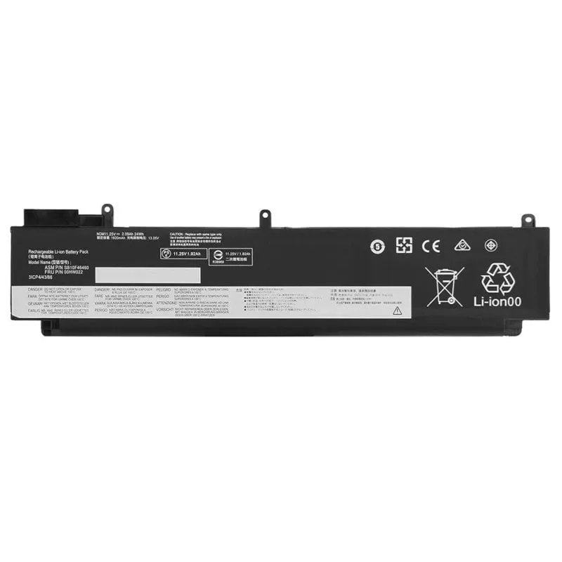 Batteria DLH Lenovo ThinkPad T460s T470s 2200mAh 25Wh LiPo 11.25V - immagine 1