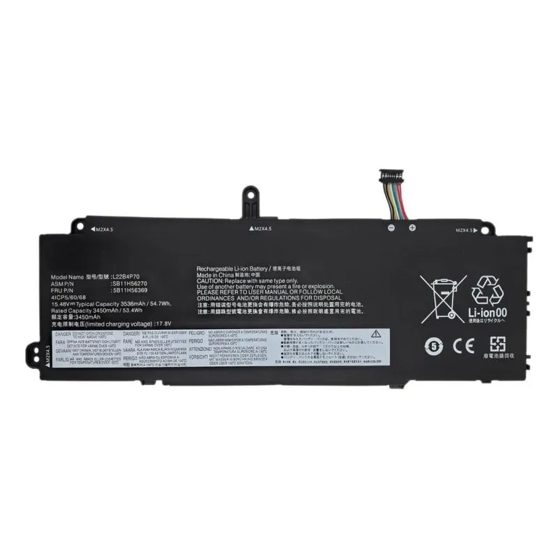 Batteria Lenovo ThinkPad X13 Gen 4 55Wh LiPo 15.48V DLH LEVO5259-B055Y2 - immagine 1