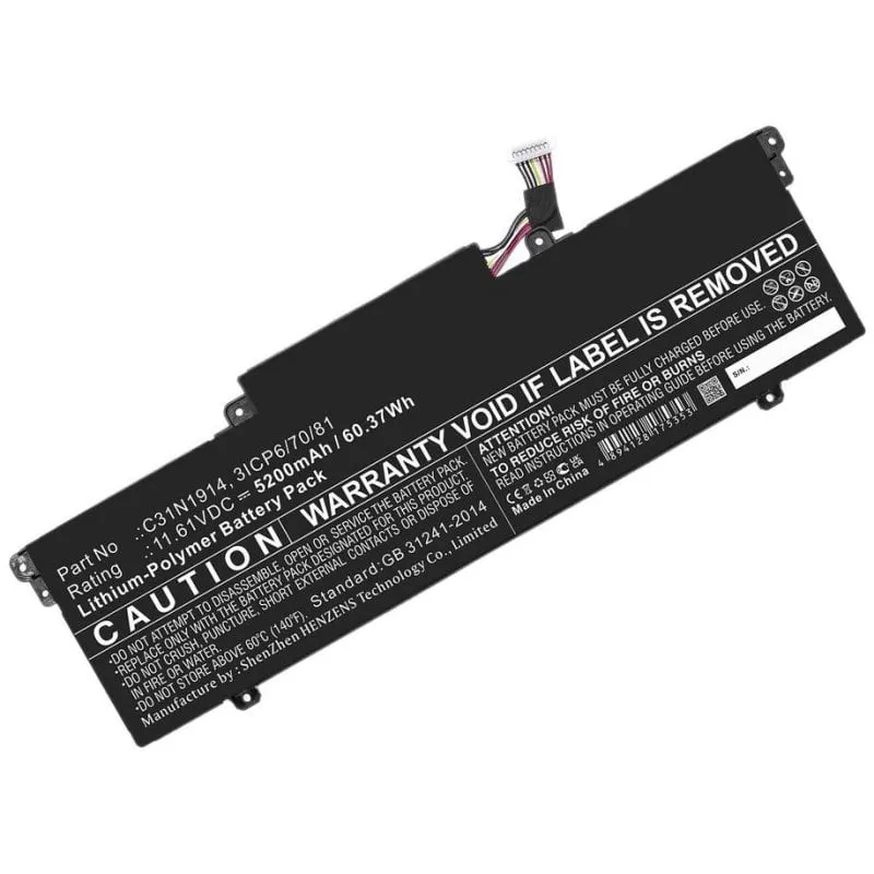 Batteria DLH per portatili ASUS 5200mAh 61Wh LiPo 11.61V - immagine 1