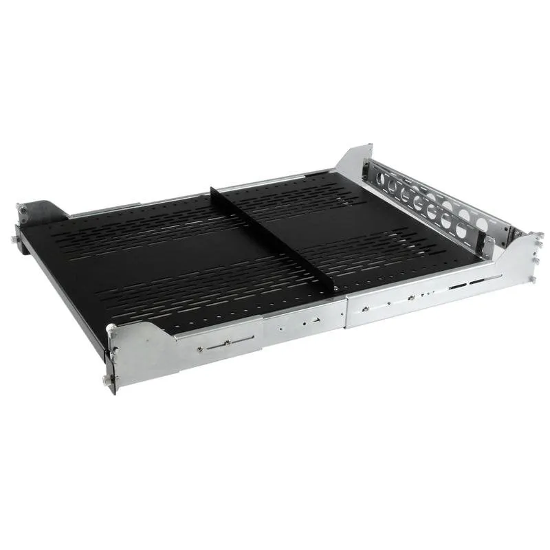 Scaffalatura Scorrevole Ventilata 2U per Rack StarTech.com 19" con Gestione Cavi - immagine 1