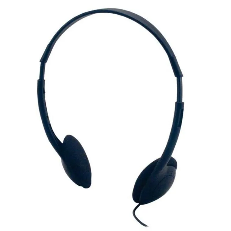 Auricolari MCL CSQ-HEAD/N con cavo, jack 3,5 mm, musica, neri - immagine 1