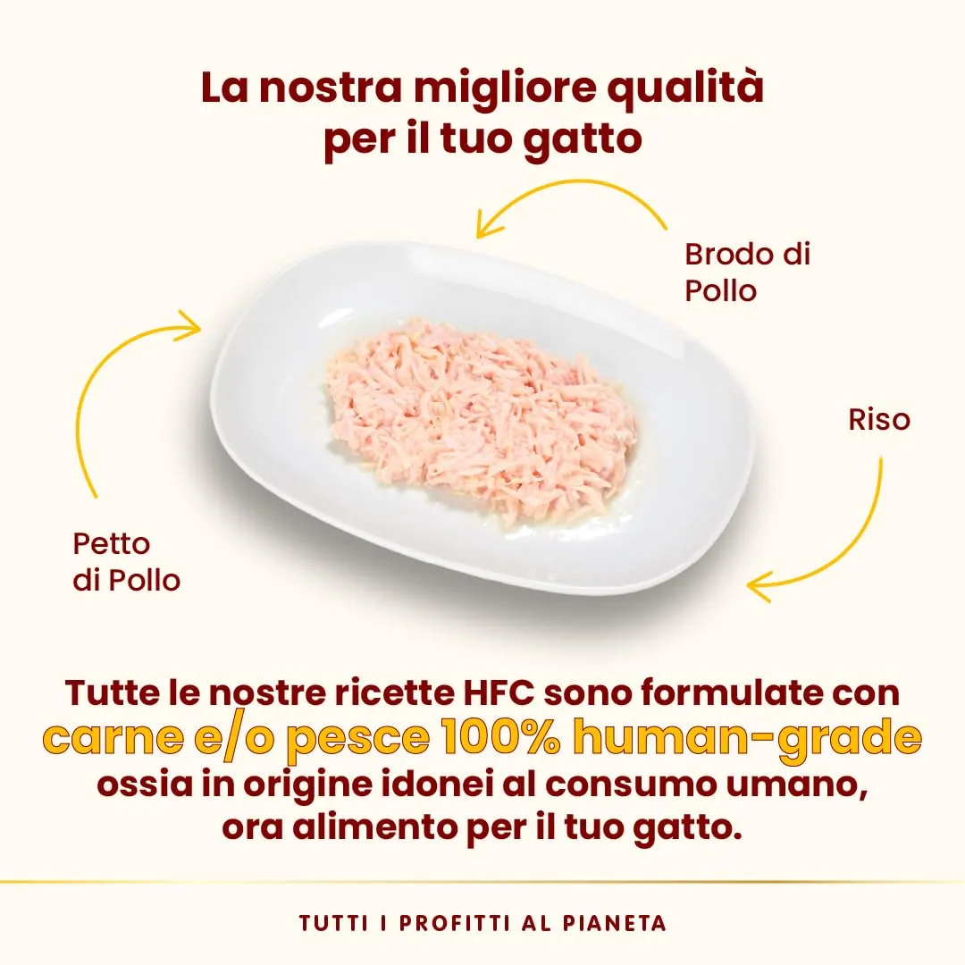 Almo Nature HFC Natural - Alimento Umido per Gatti - Petto di Pollo - Qualità Human Grade, Monoproteico - 70g, Confezione da 24 - immagine 4