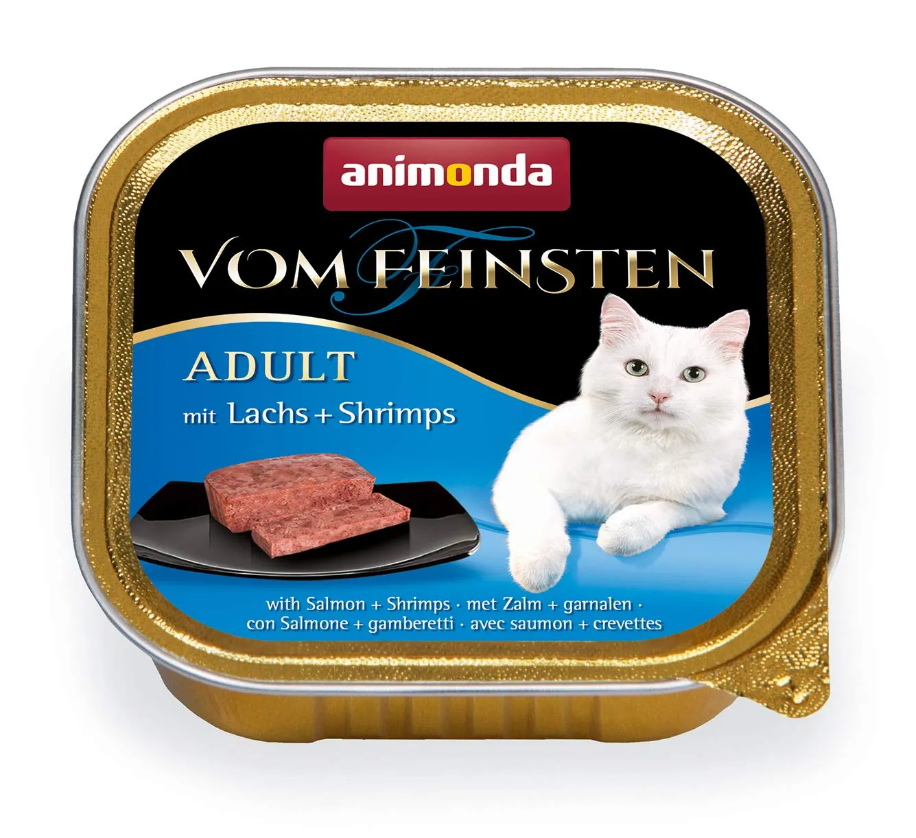 animonda Vom Feinsten Adult cibo per gatti, alimento umido per gatti adulti, mix di carne e pesce, 32 x 100 g - immagine 2