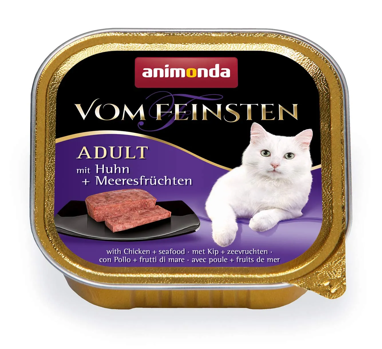 animonda Vom Feinsten Adult cibo per gatti, alimento umido per gatti adulti, mix di carne e pesce, 32 x 100 g - immagine 3