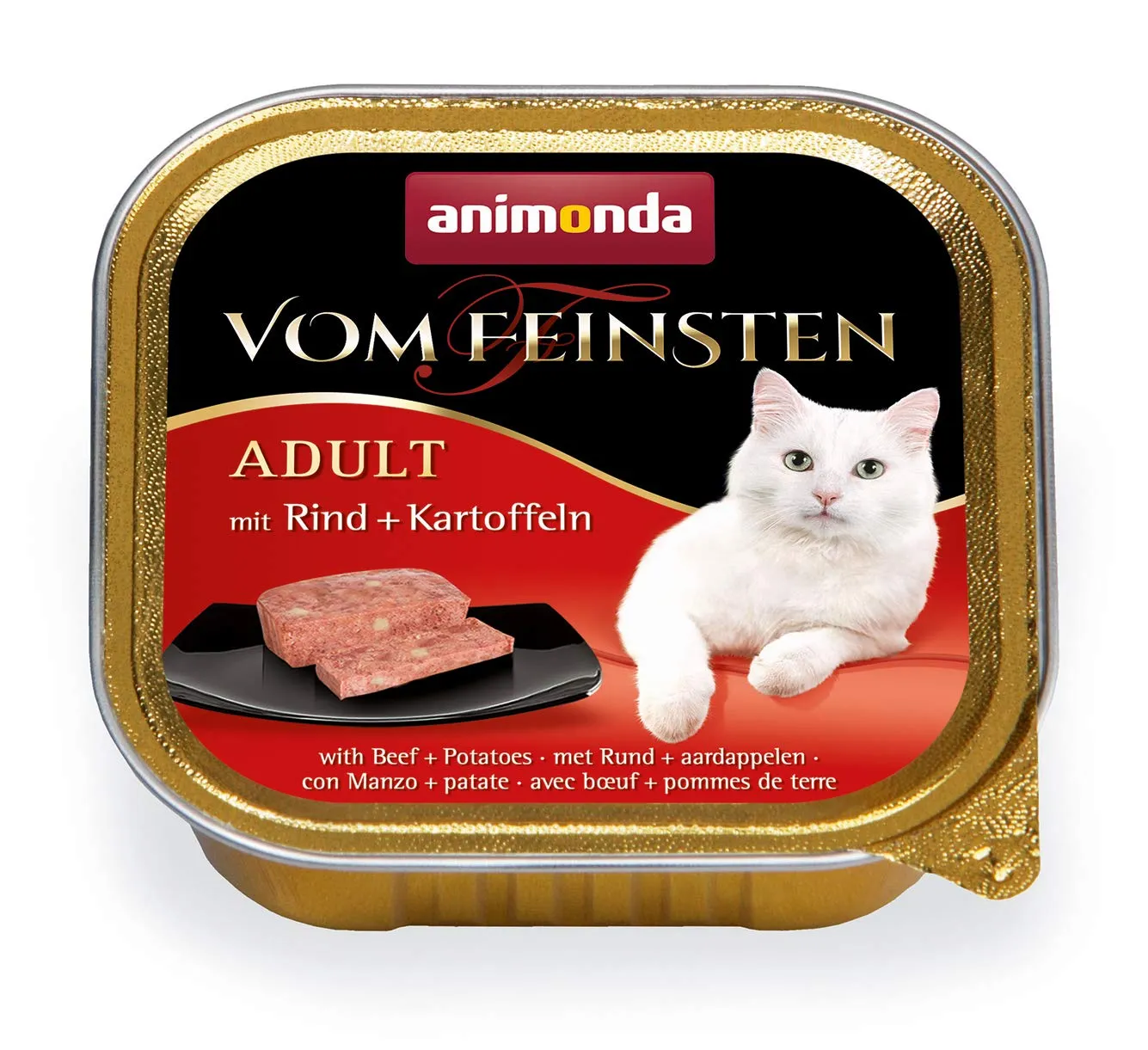 animonda Vom Feinsten Adult cibo per gatti, alimento umido per gatti adulti, mix di carne e pesce, 32 x 100 g - immagine 5