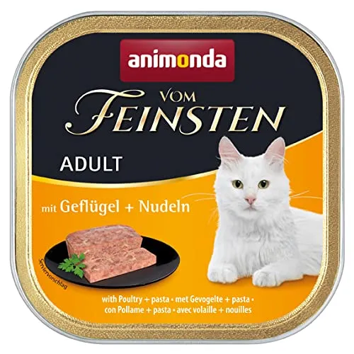 animonda Vom Feinsten Adult cibo per gatti, alimento umido per gatti adulti, mix di gustose varietà di carne, 32 x 100 g - immagine 3