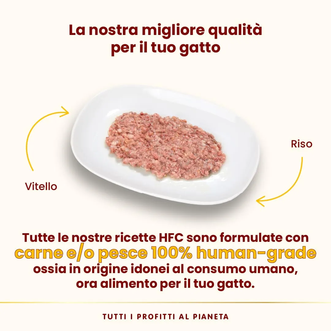 almo nature HFC Natural - Alimento Umido per Gatti Adulti. Vitello (24 lattine da 70g) - immagine 3