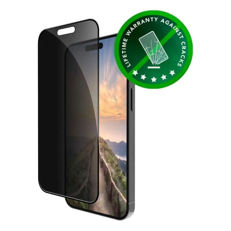 Protettore schermo Privacy DBRAMANTE1928 per Apple iPhone 17 / 16 Pro Nero - immagine 1