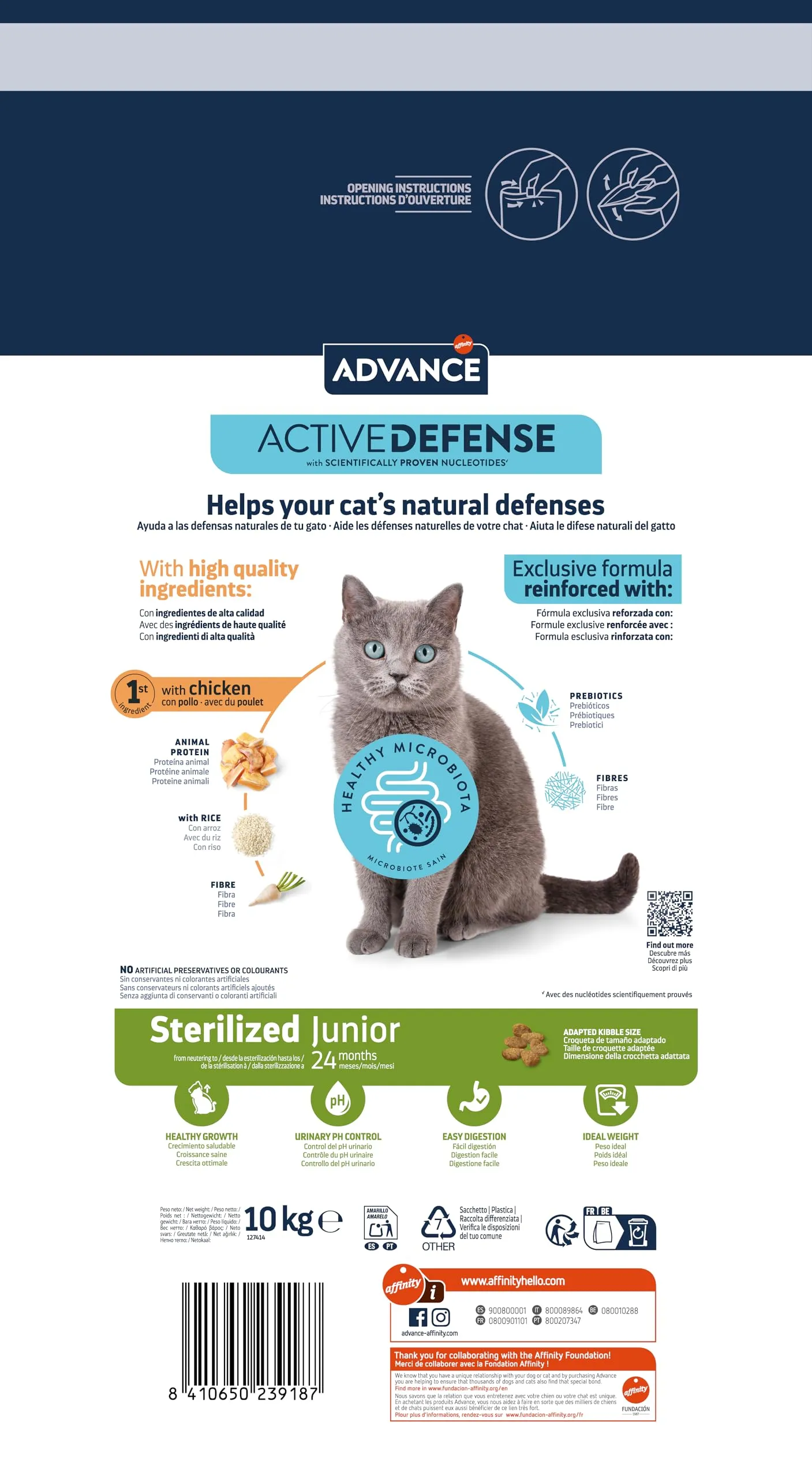 Advance Sterilized Junior - Cibo per Gatti Sterilizzati Junior con Pollo - 10kg - immagine 4
