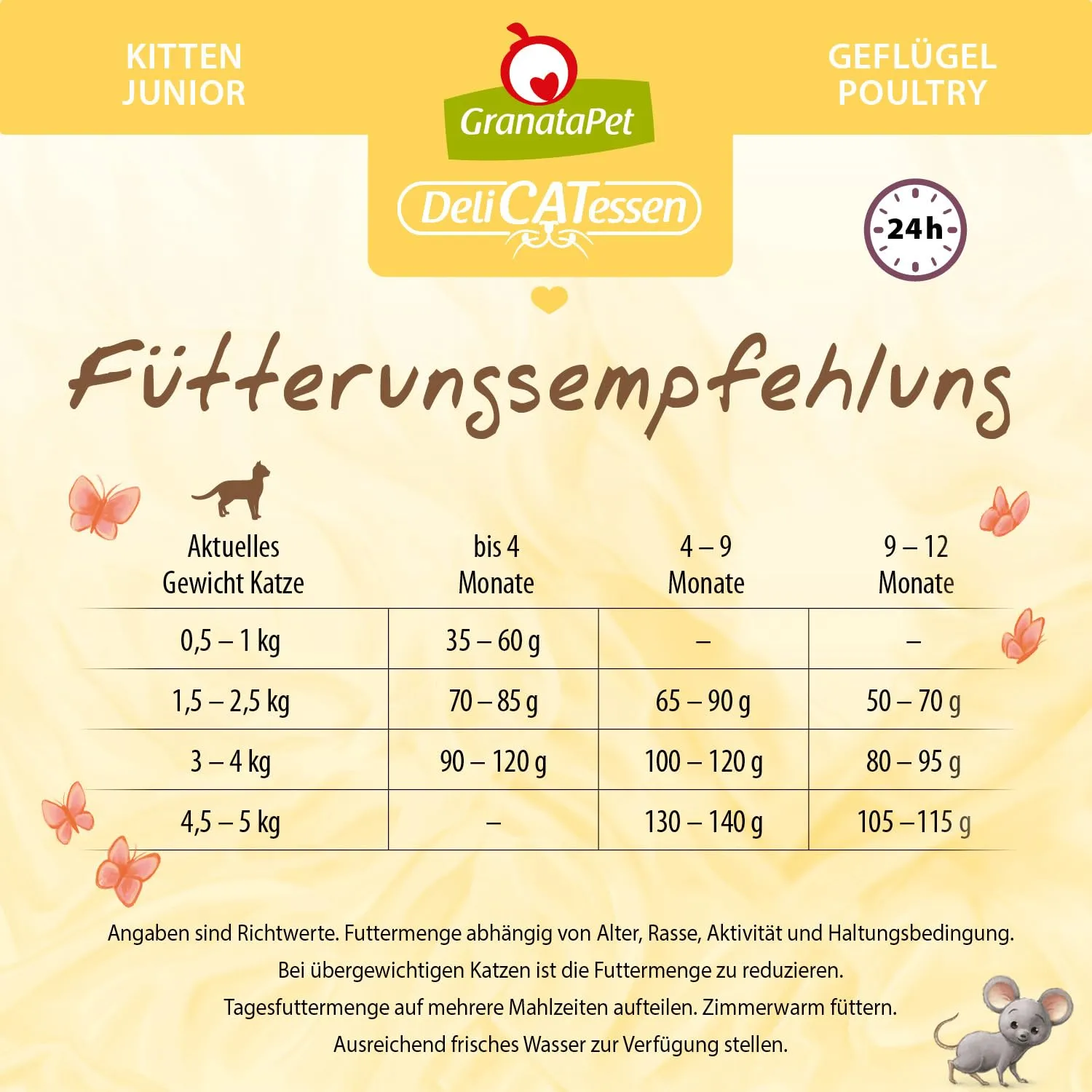 GranataPet DeliCatessen Kitten/Junior pollame, cibo secco per gatti, cibo gustoso per gatti, alimento completo senza cereali e senza zuccheri aggiunti, 9 kg - immagine 7