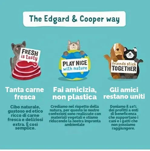 Edgard & Cooper cibo umido per gatti, (Agnello/Pollo Fresco, 85g x 16), pate gatto sterilizzati o attivo, carne fresca e ingredienti naturali, senza cereali, senza zuccheri aggiunti - immagine 5