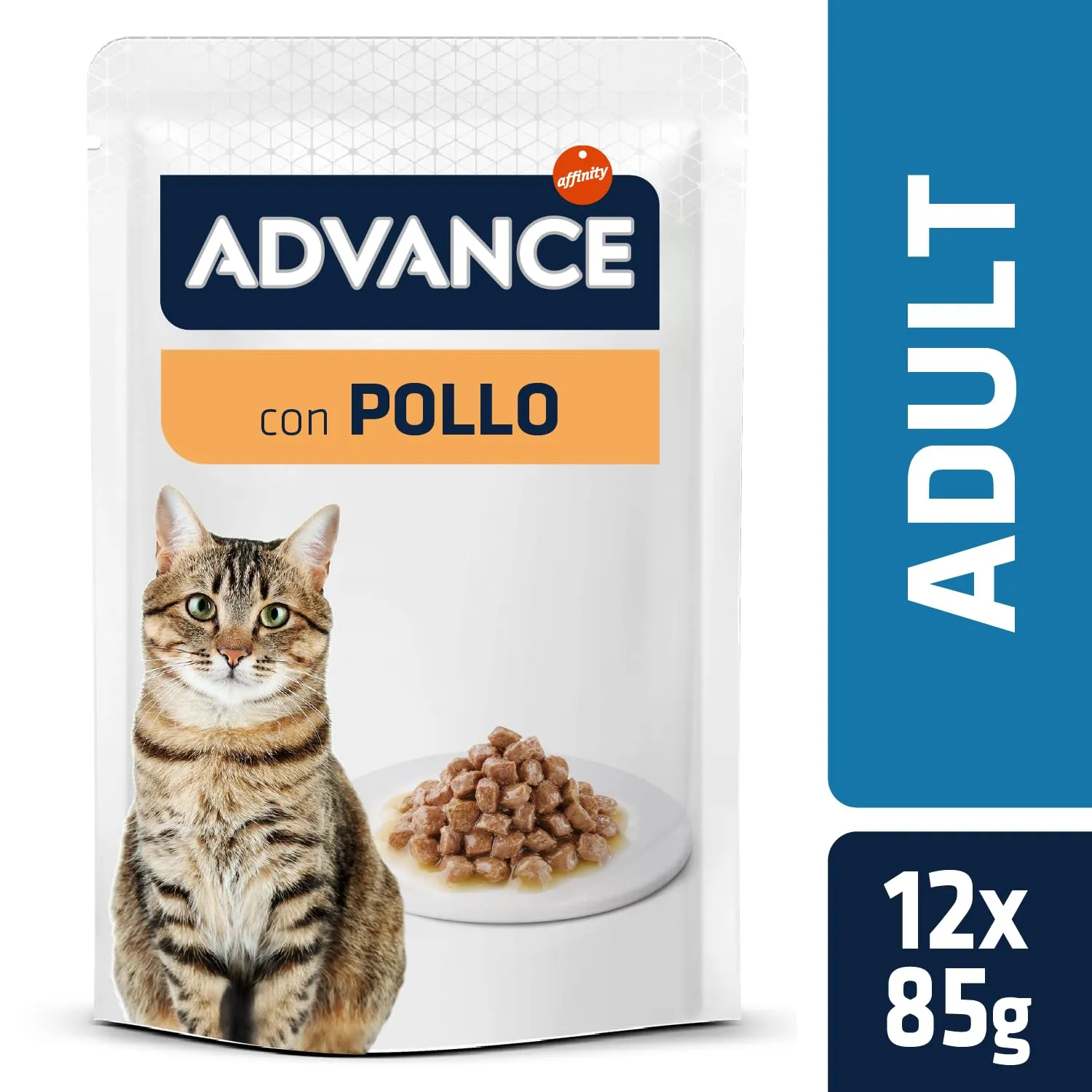 Advance Cibo Umido per Gatti Adulti con Pollo - Multipack 12 x 85g - Total 1.02kg - immagine 3