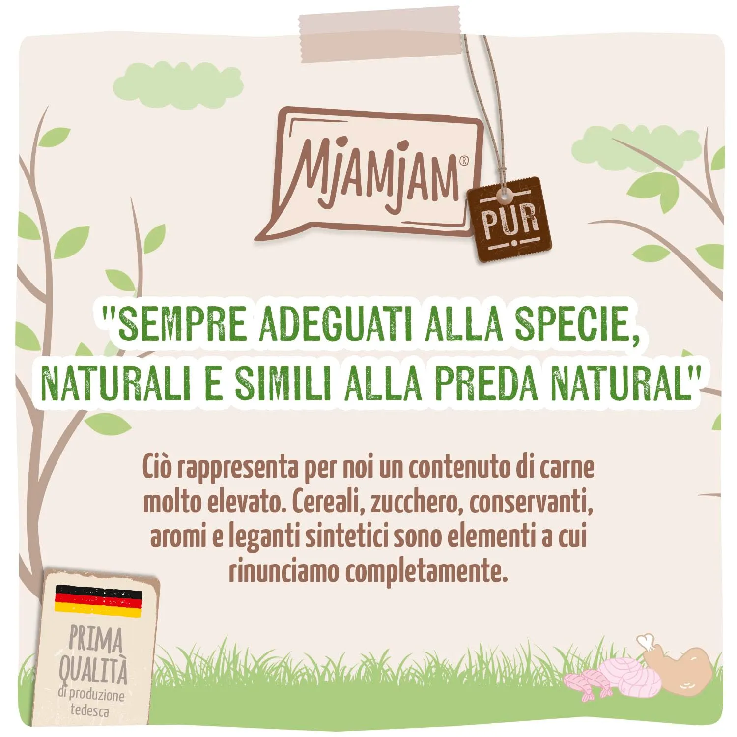 MjAMjAM - Cibo umido premium per gatti - Gustoso filetto puro Mixpack, confezione da 9 (9 x 80g), senza cereali con carne extra - immagine 3