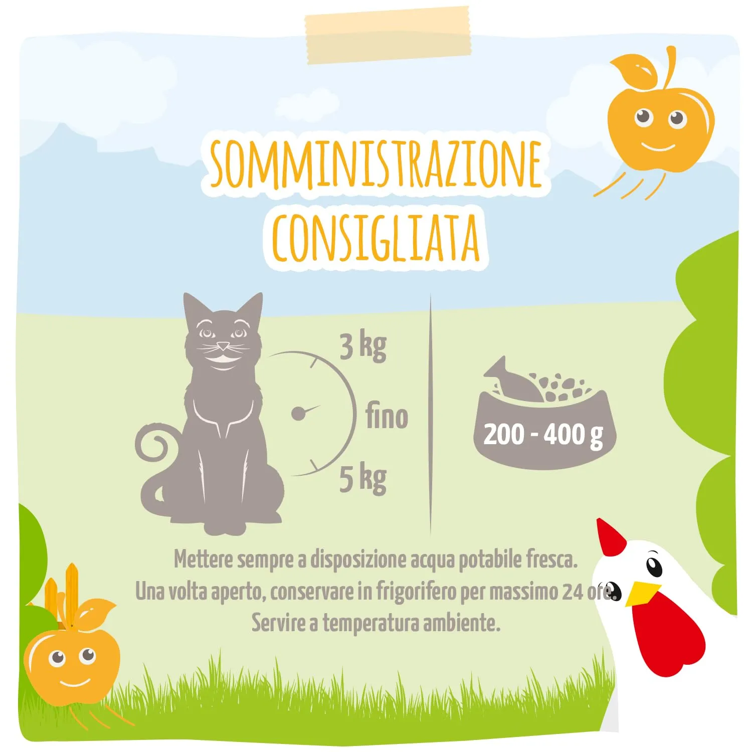 MjAMjAM - Cibo umido premium per gatti - Quetschie - Chicks & Friends tenero pollo con gustosi pezzi di mela, confezione da 12 (12 x 125g), senza cereali - immagine 3