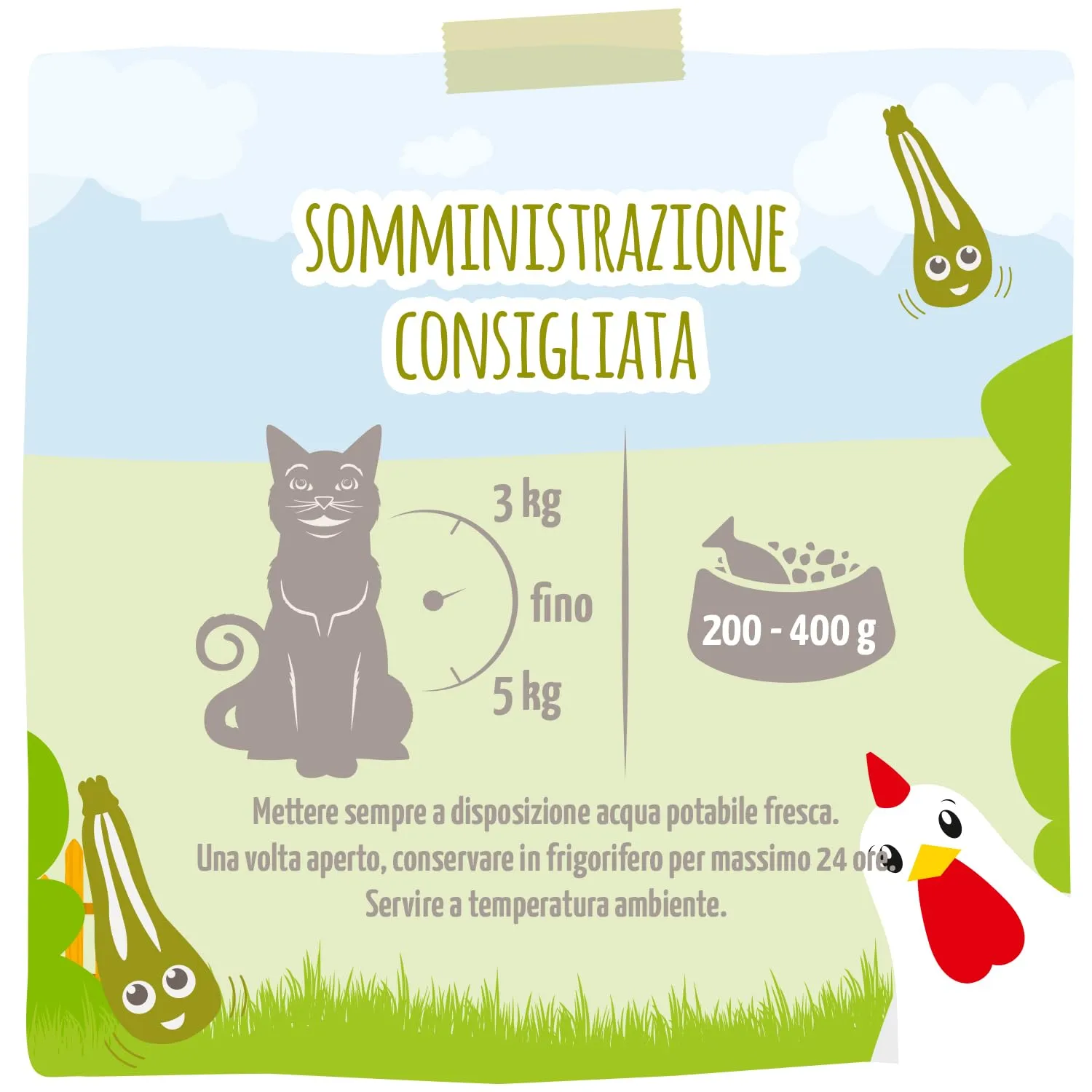 MjAMjAM - Cibo umido Premium per gatti - Quetschie - Chicks & Friends delizioso pollo con zucchine al vapore, confezione da 12 (12 x 125g), senza cereali - immagine 3