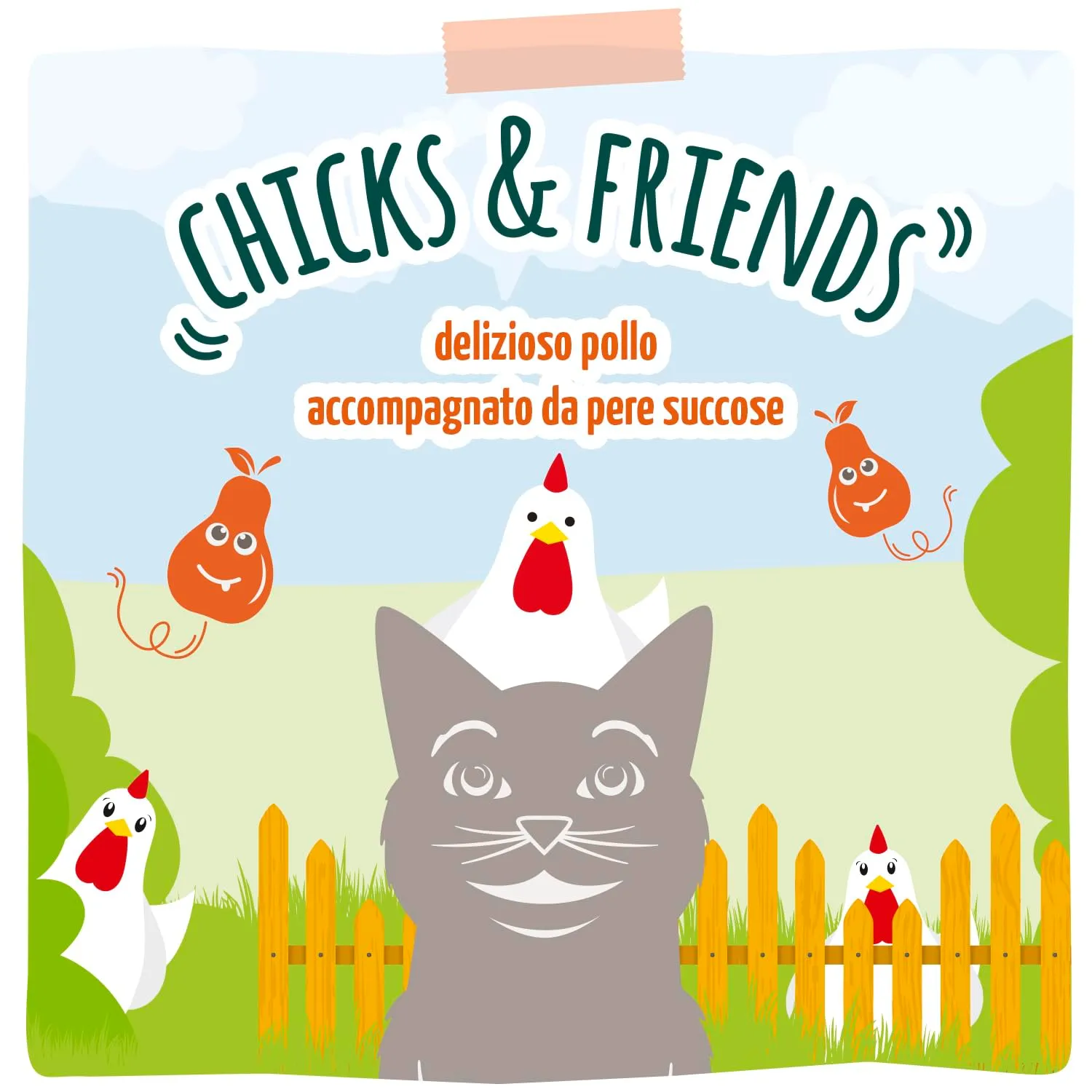 MjAMjAM - Cibo umido premium per gatti - Quetschie - Chicks & Friends delizioso pollo con pere fruttate, confezione da 12 (12 x 125g), senza cereali - immagine 5