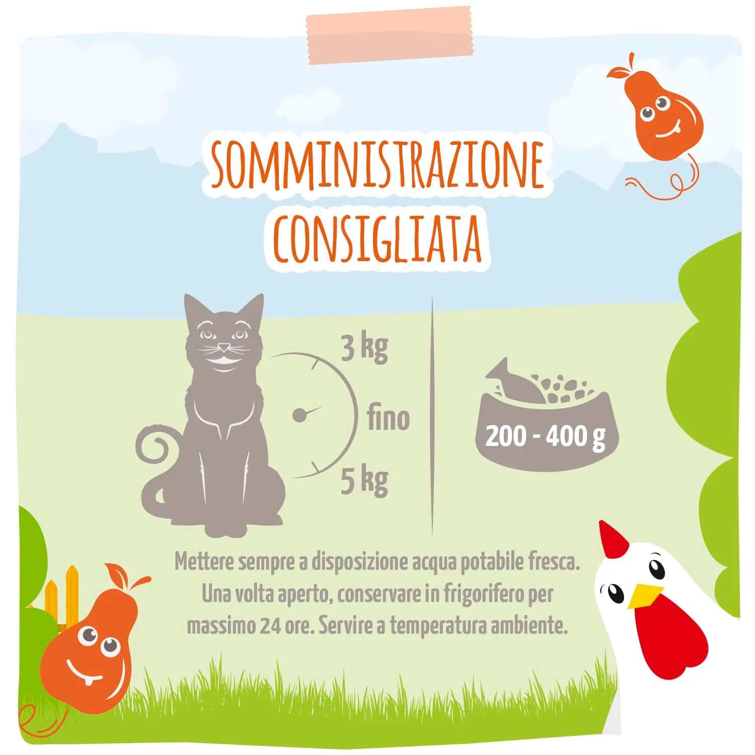 MjAMjAM - Cibo umido Premium per gatti - Quetschie - Chicks & Friends delizioso pollo con pere fruttate, confezione da 6 (6 x 300g), senza cereali - immagine 3
