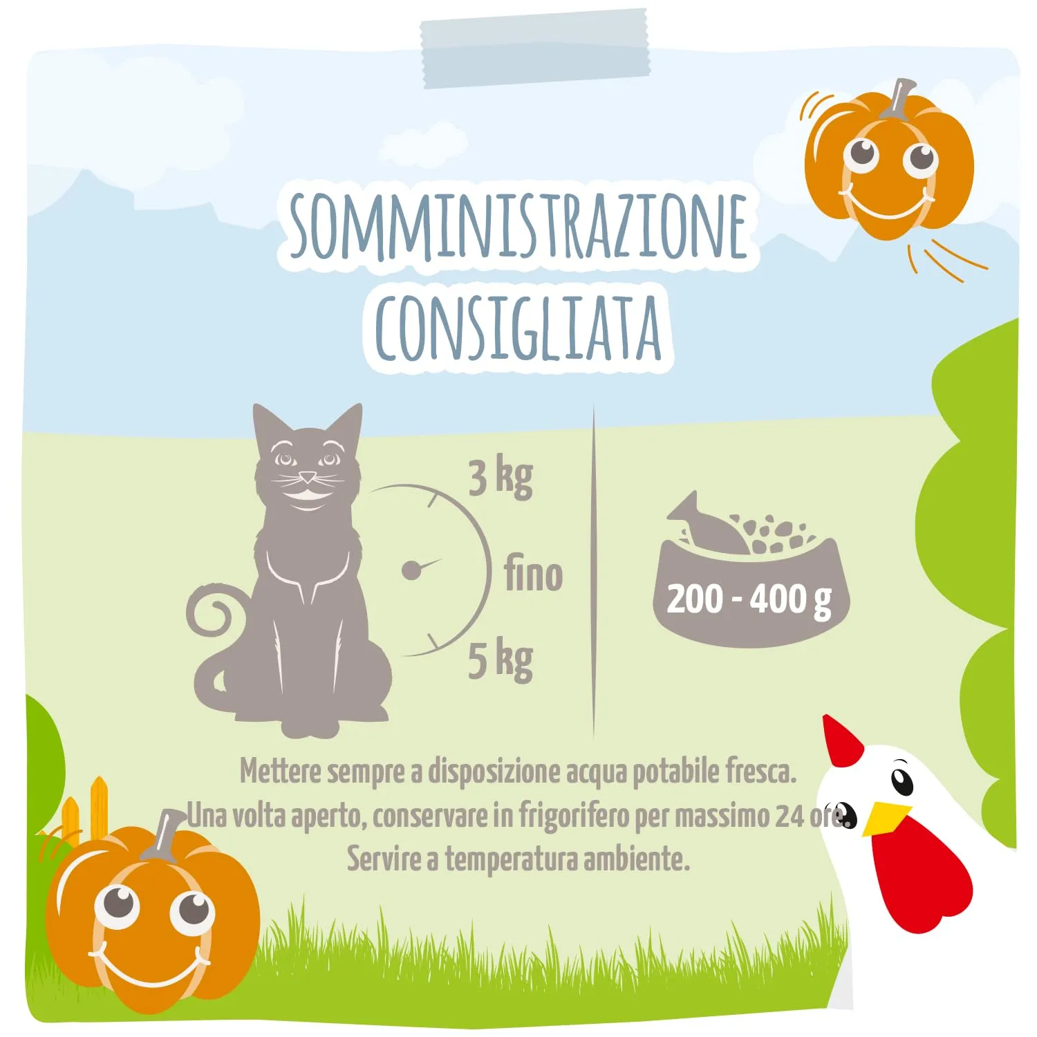MjAMjAM - Cibo umido premium per gatti - Quetschie - Chicks & Friends favoloso pollo con zucca al vapore, confezione da 12 (12 x 125g), senza cereali - immagine 3