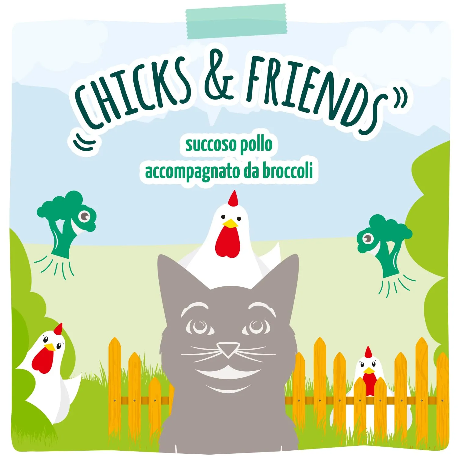 MjAMjAM - Cibo umido premium per gatti - Quetschie - Chicks & Friends pollo succoso con broccoli, confezione da 12 (12 x 125g), senza cereali - immagine 5