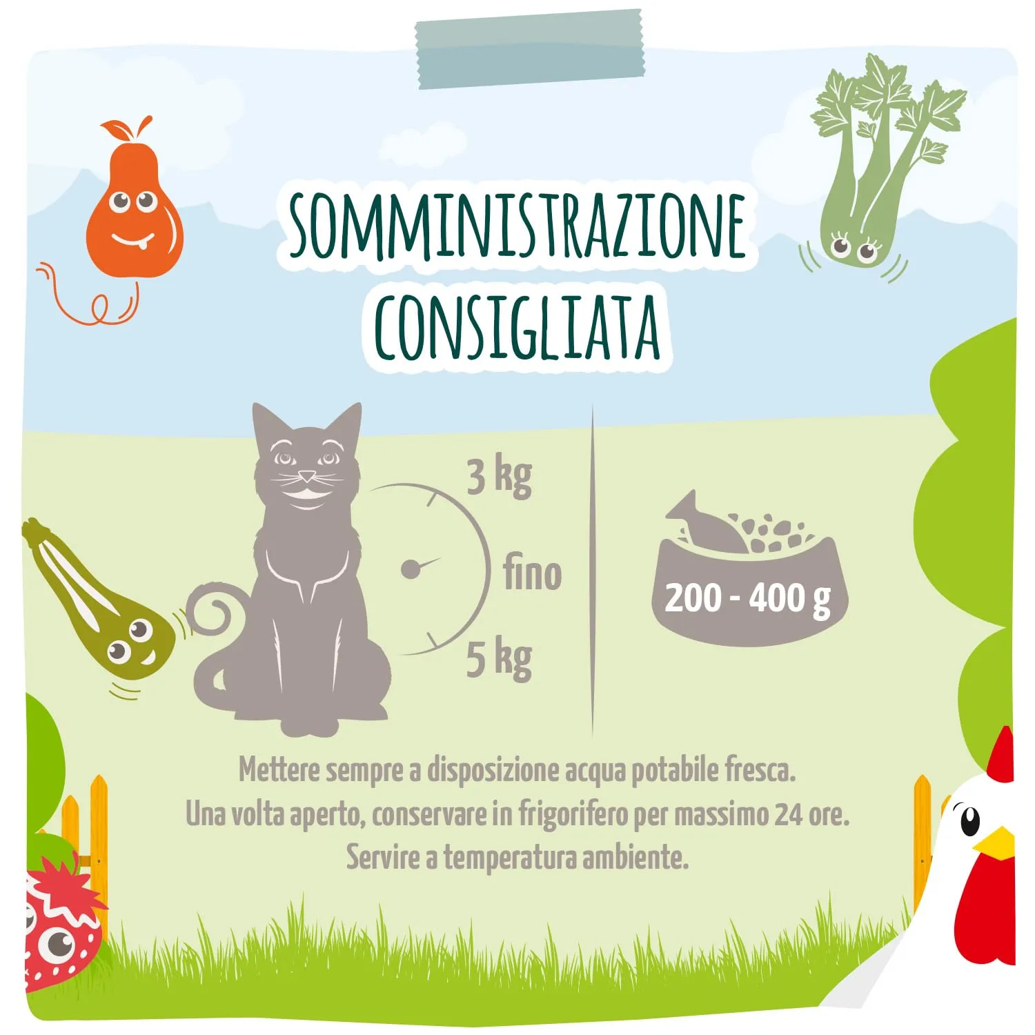 MjAMjAM - Cibo umido premium per gatti - Chicks & Friends Box, confezione da 12 (12 x 125 g), senza cereali con carne extra - immagine 4