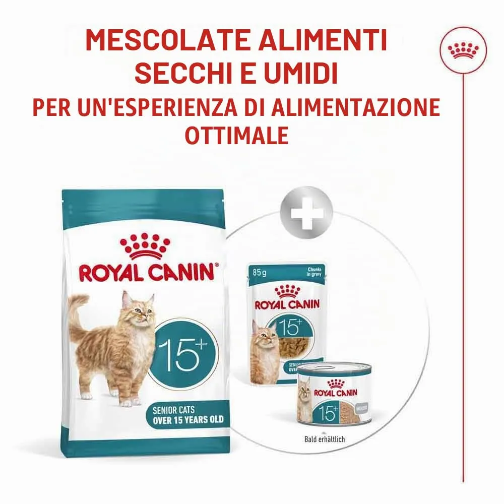 ROYAL CANIN AGEING 15+ | 4 kg | Alimento secco per gatti senior a partire da 15 anni | Formula con il complesso HealthyAge7™ | Contiene crocchette facili da masticare - immagine 5