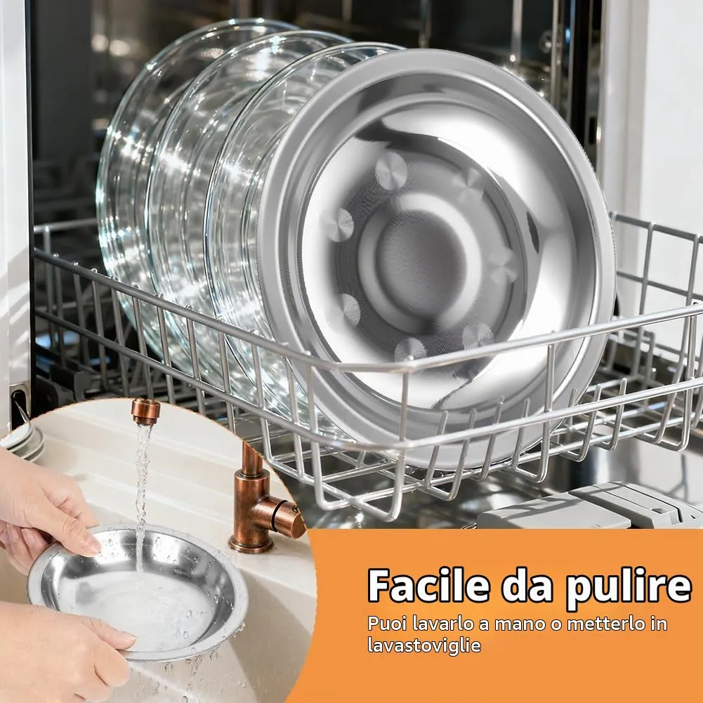 OSDUE 6 pezzi Ciotole per Gatti in Acciaio Inos, 14CM, Lgienica Durevole - immagine 6