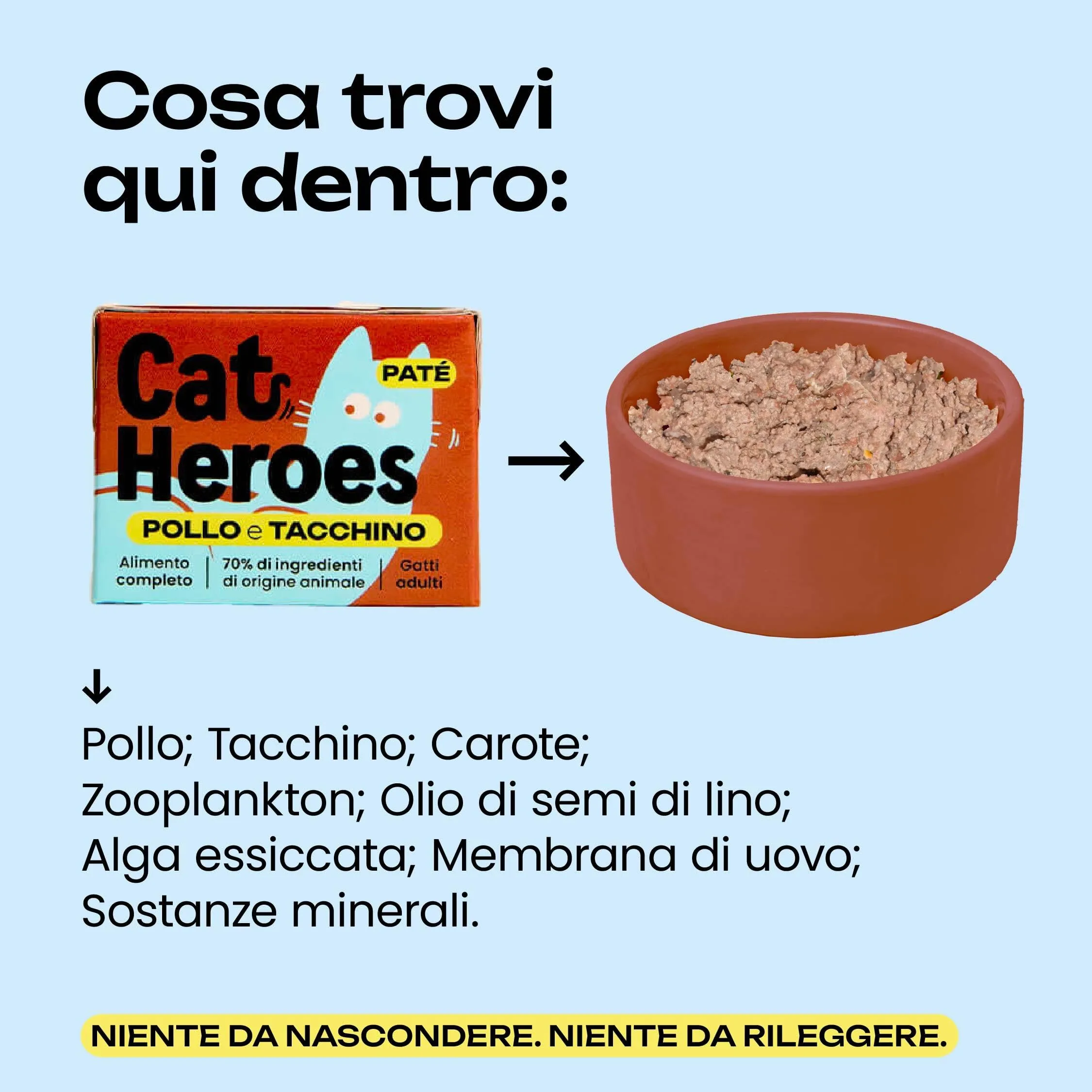 Cat Heroes Cibo Umido per Gatti Mix 4 Gusti (70% carne) 24x95g - immagine 4