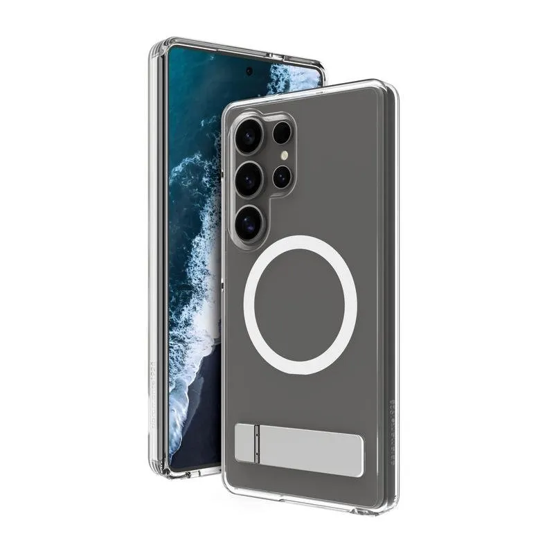 Custodia per cellulare dbramante1928 Iceland Pro Qi2 Kick Plastica Trasparente per Galaxy S25 Ultra - immagine 1