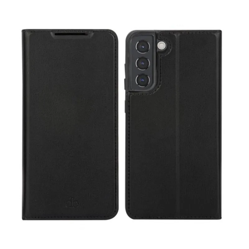 Custodia per cellulare dbramante1928 Oslo Folio pelle vegana nera per Galaxy S22+ - immagine 1