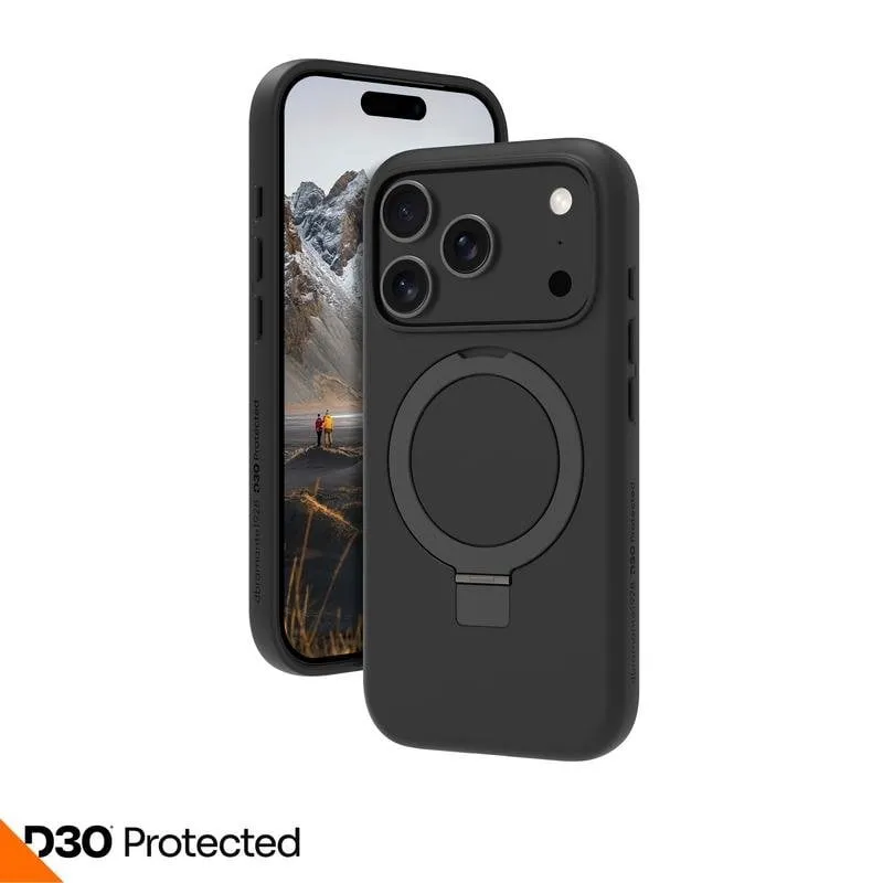 Funda para móvil dbramante1928 Iceland Ultra D3O MS Kick Cover plastica nera per iPhone 17 Pro - immagine 1
