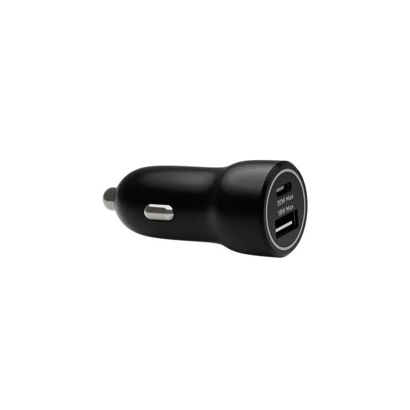 Caricatore per auto DBRAMANTE1928 CC18MOBL7104 USB 2.0 e Tipo C Nero - immagine 1