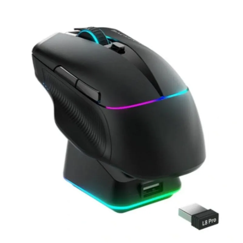Mouse Machenike L8 Pro RF Wireless Bluetooth USB-C 26000 DPI Nero - immagine 1