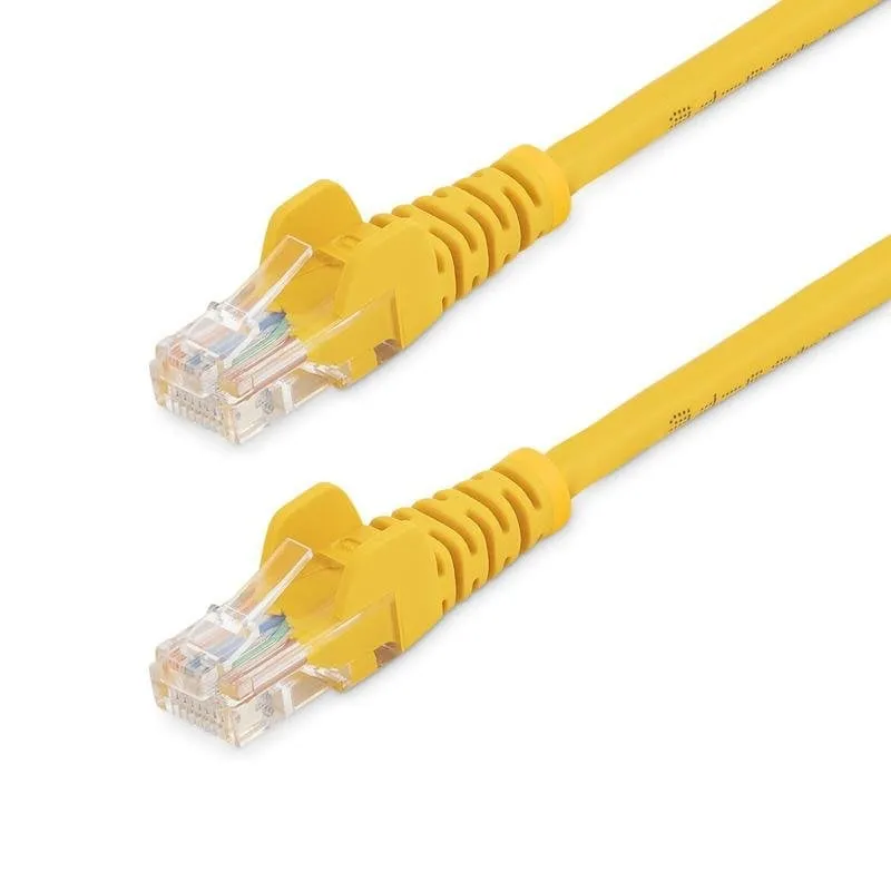 Cavo di rete StarTech Cat5e 3m giallo RJ45 senza aggancio - immagine 1