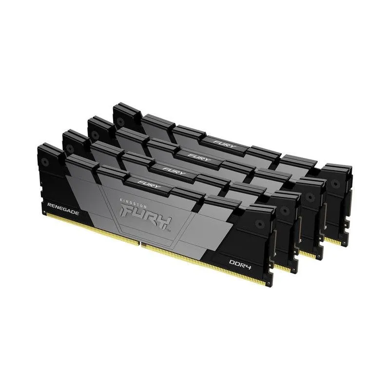 Memoria RAM Kingston FURY Renegade 32GB 4x8GB DDR4 3600MHz CL16 Nero Intel XMP - immagine 1